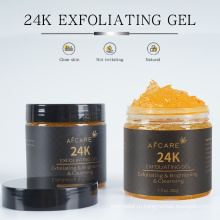 Оптовая торговля OEM ODM Exfoliating Gel Smoothing Deep Cleaning 24K Gold Gel